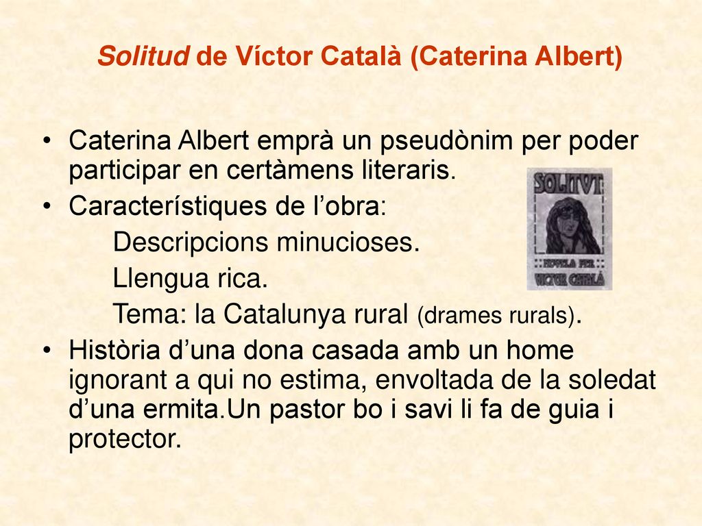 Solitud de Víctor Català (Caterina Albert)
