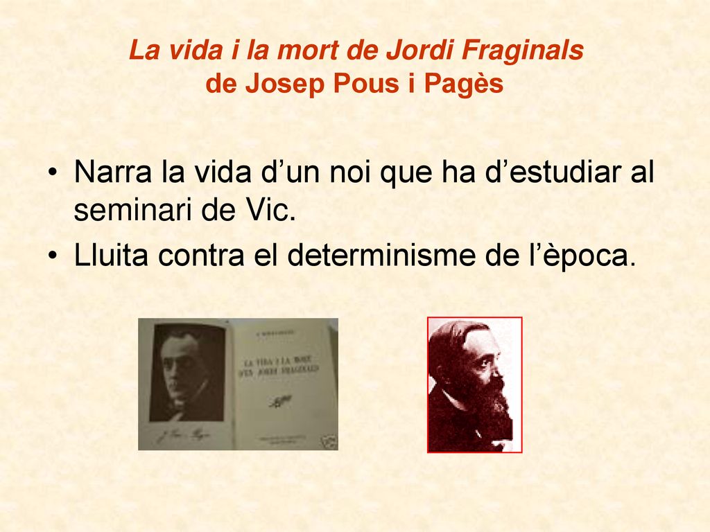 La vida i la mort de Jordi Fraginals de Josep Pous i Pagès