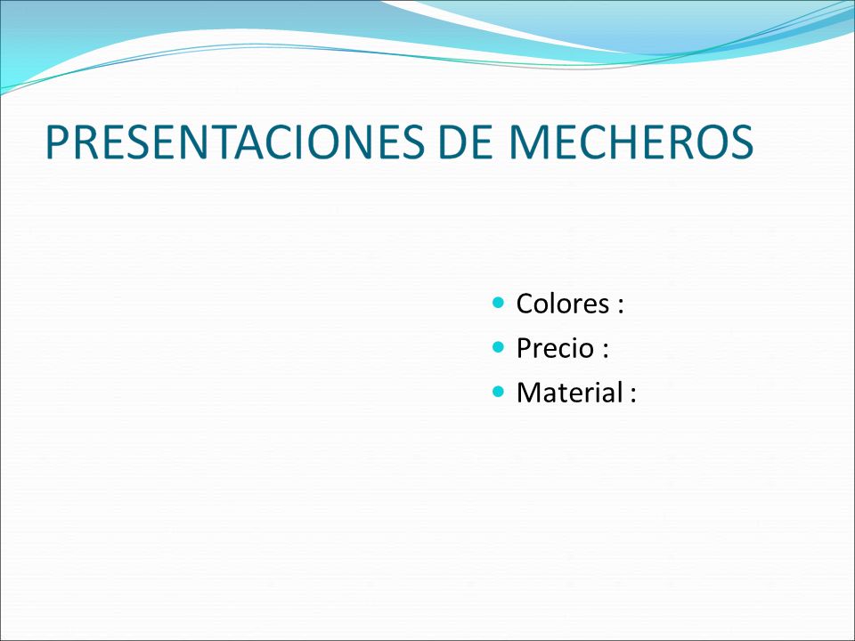 Colores : Precio : Material :