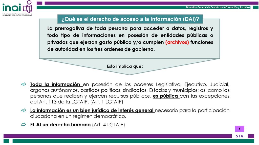 ¿Qué es el derecho de acceso a la información (DAI)