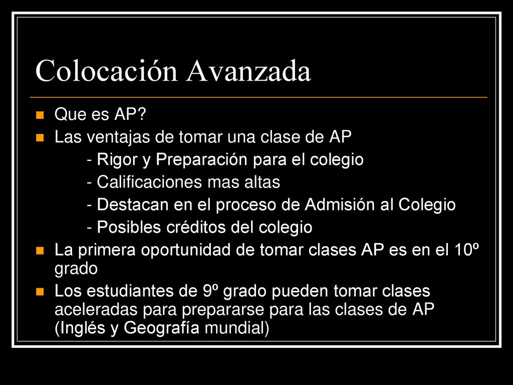 Colocación Avanzada Que es AP Las ventajas de tomar una clase de AP