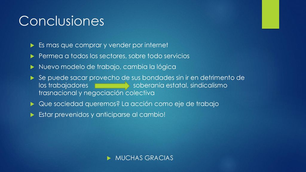 Conclusiones Es mas que comprar y vender por internet