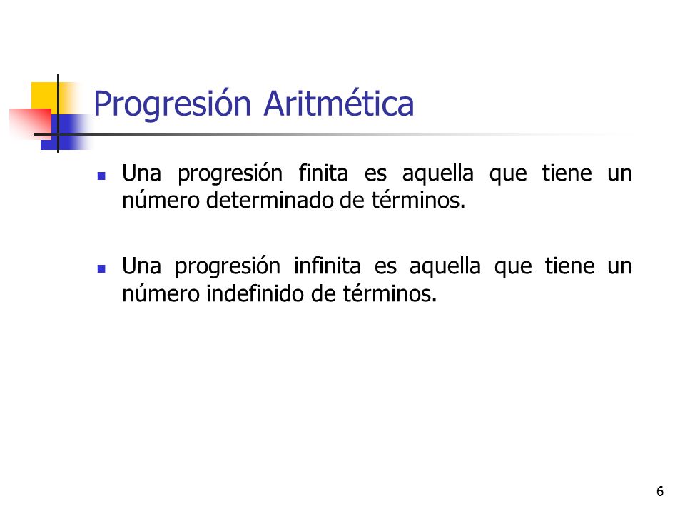 Progresión Aritmética