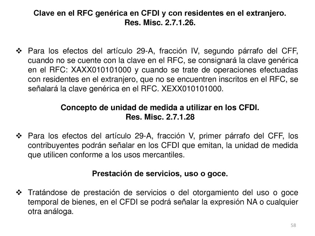 Clave en el RFC genérica en CFDI y con residentes en el extranjero.