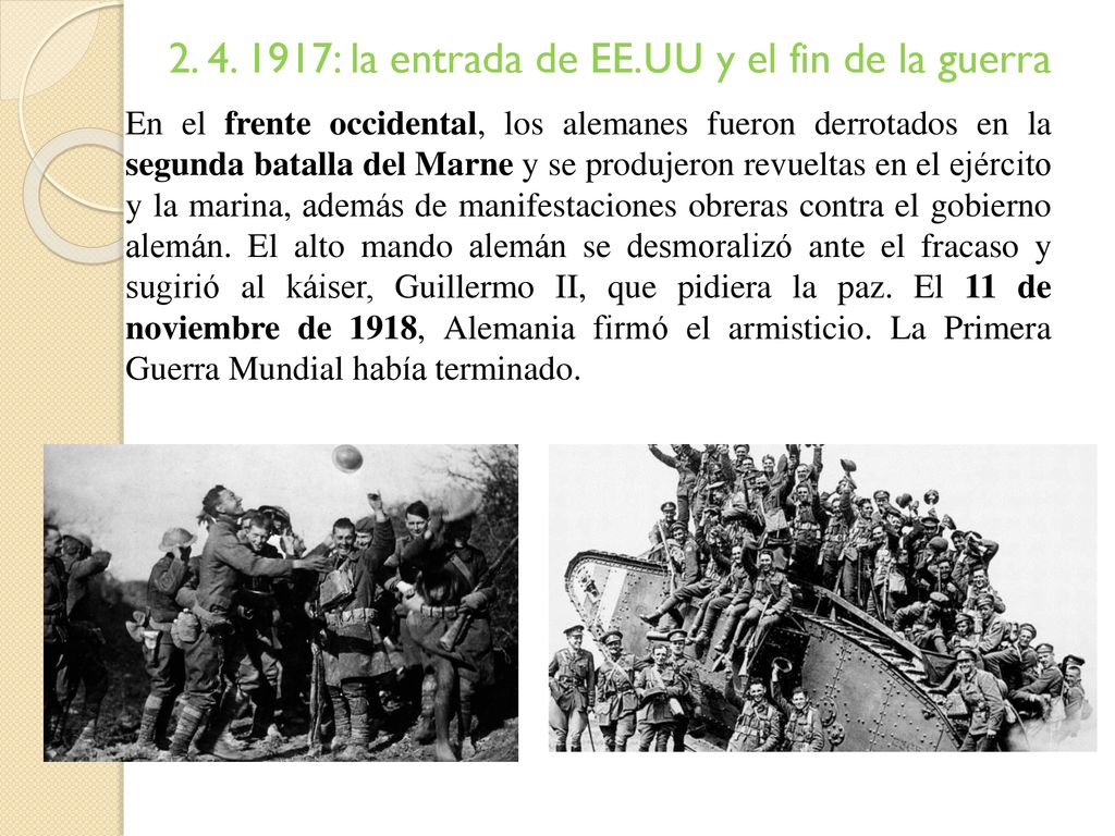 : la entrada de EE.UU y el fin de la guerra