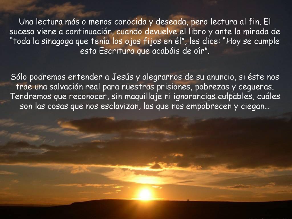Una lectura más o menos conocida y deseada, pero lectura al fin