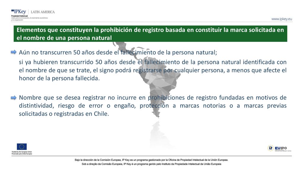 Elementos que constituyen la prohibición de registro basada en constituir la marca solicitada en el nombre de una persona natural