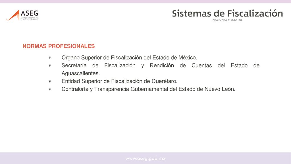 NORMAS PROFESIONALES Órgano Superior de Fiscalización del Estado de México.
