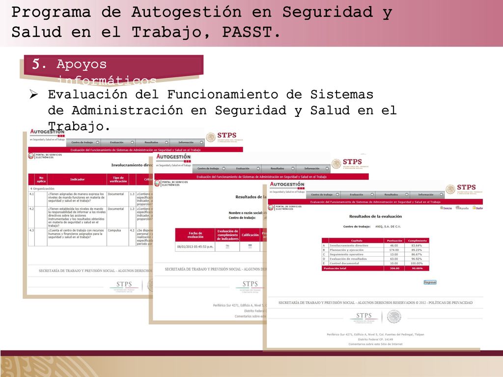 Programa de Autogestión en Seguridad y Salud en el Trabajo, PASST.