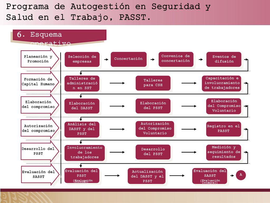 Programa de Autogestión en Seguridad y Salud en el Trabajo, PASST.