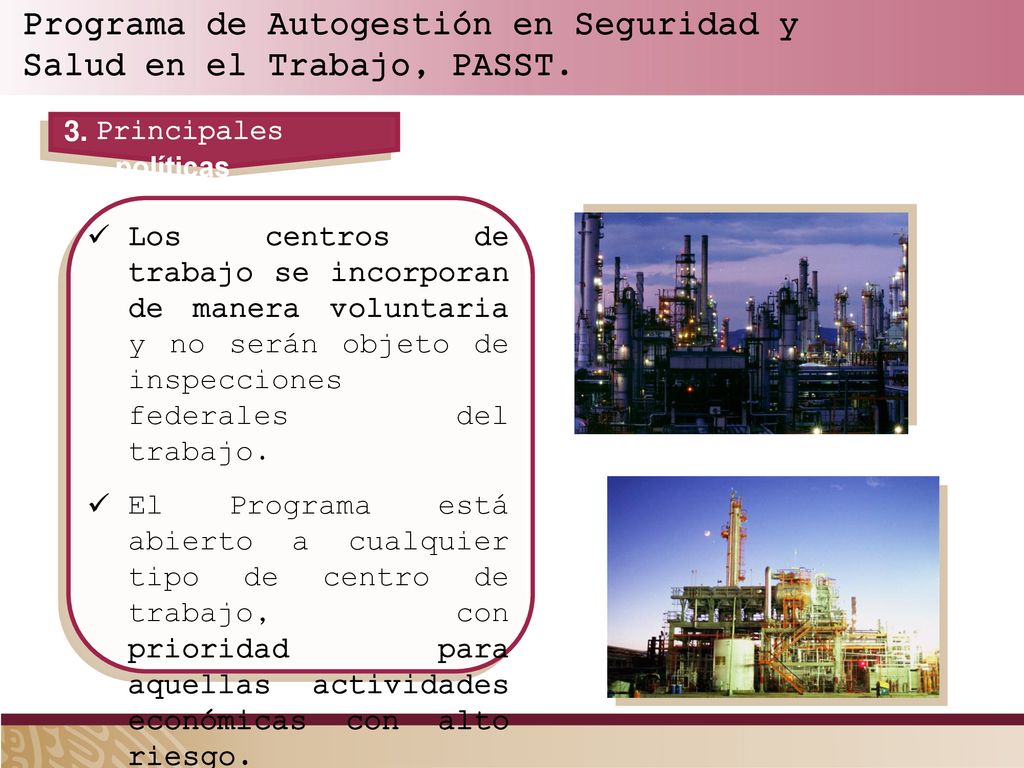 Programa de Autogestión en Seguridad y Salud en el Trabajo, PASST.