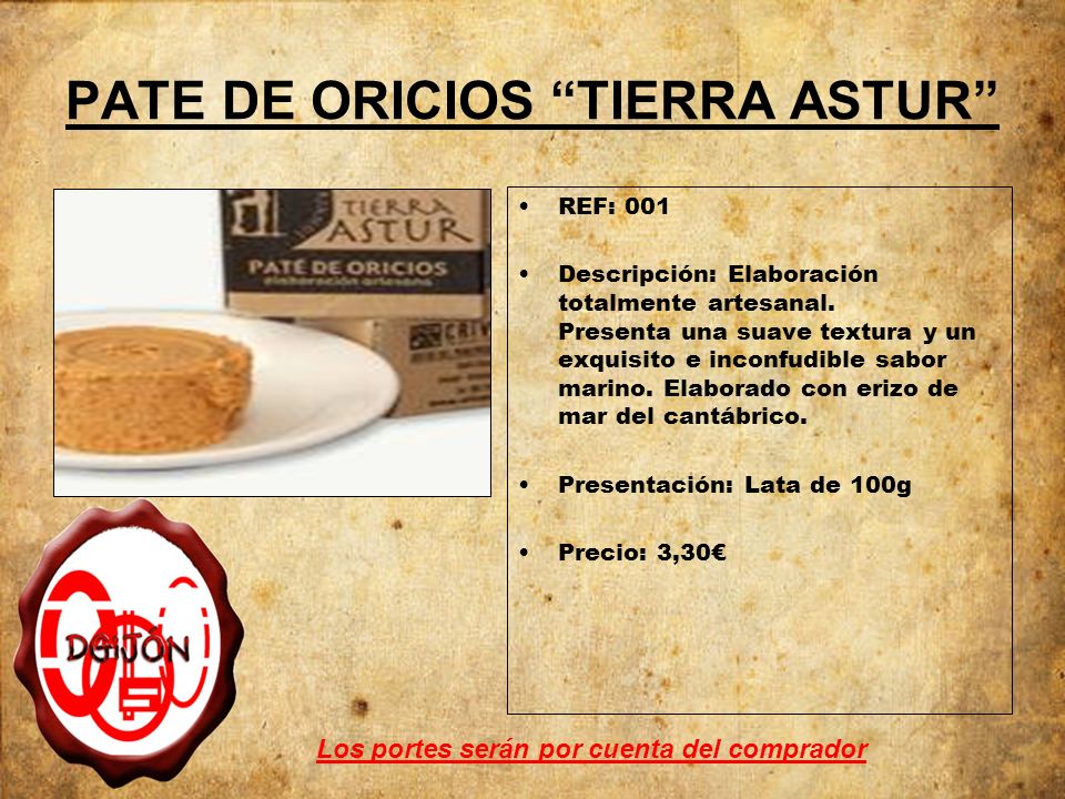 PATE DE ORICIOS TIERRA ASTUR