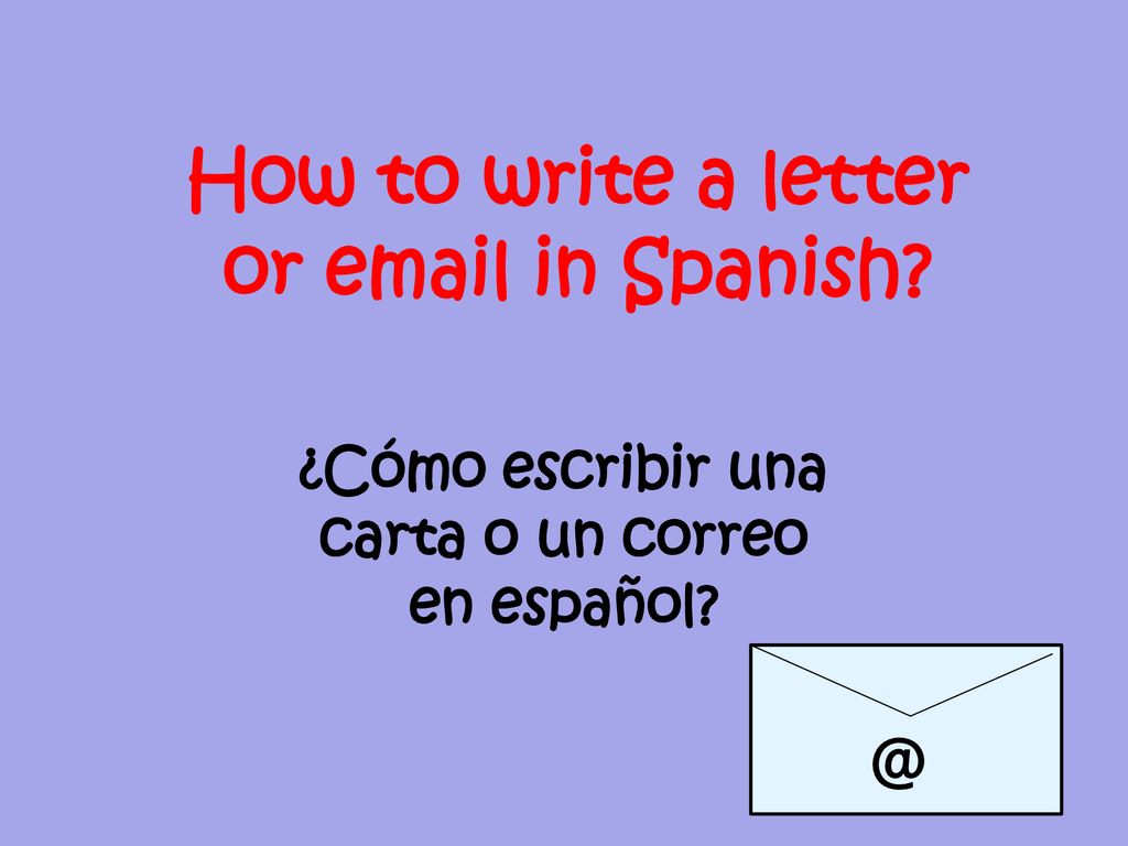 How to write a letter or  in Spanish