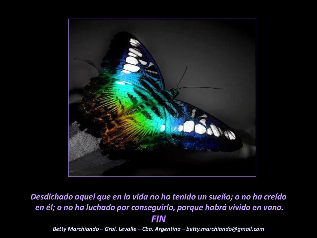 Desdichado aquel que en la vida no ha tenido un sueño; o no ha creído