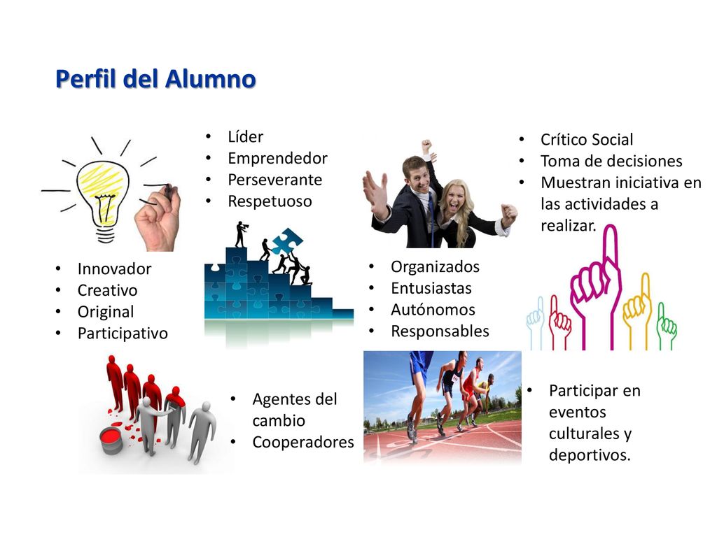 Perfil del Alumno Crítico Social Líder Toma de decisiones Emprendedor