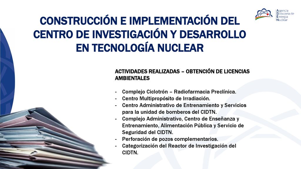 CONSTRUCCIÓN E IMPLEMENTACIÓN DEL CENTRO DE INVESTIGACIÓN Y DESARROLLO EN TECNOLOGÍA NUCLEAR