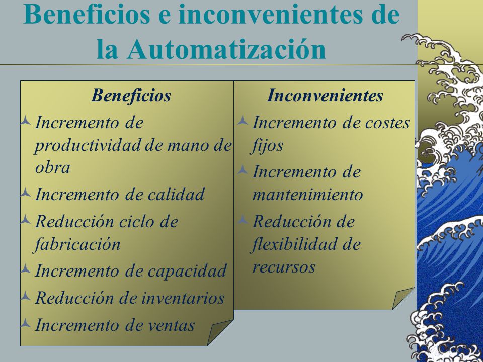 Beneficios e inconvenientes de la Automatización