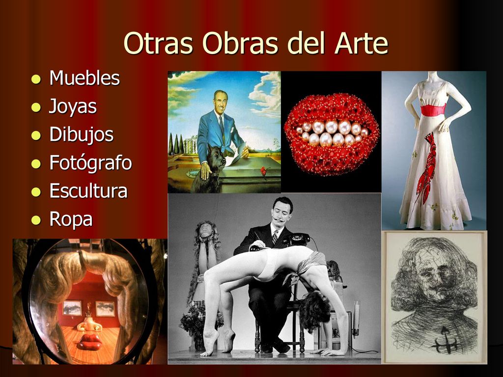 Otras Obras del Arte Muebles Joyas Dibujos Fotógrafo Escultura Ropa