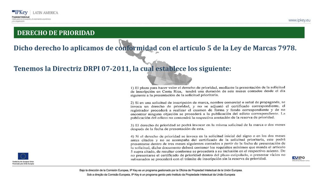 Tenemos la Directriz DRPI , la cual establece los siguiente: