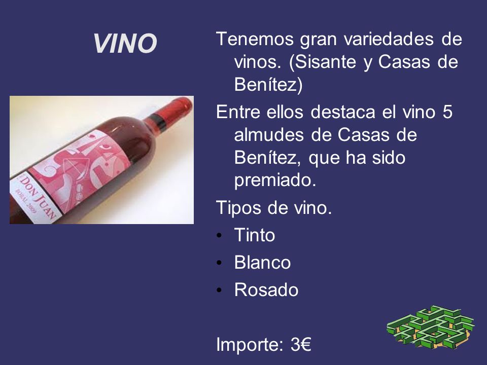 VINO Tenemos gran variedades de vinos. (Sisante y Casas de Benítez)