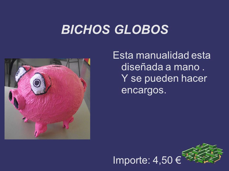 BICHOS GLOBOS Esta manualidad esta diseñada a mano . Y se pueden hacer encargos. Importe: 4,50 €