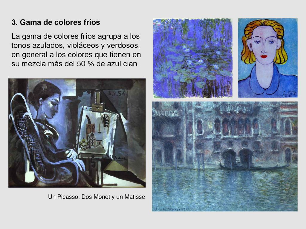 3. Gama de colores fríos