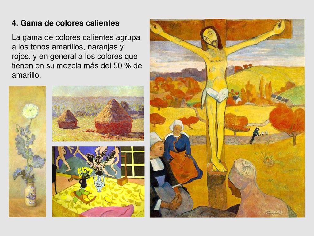4. Gama de colores calientes