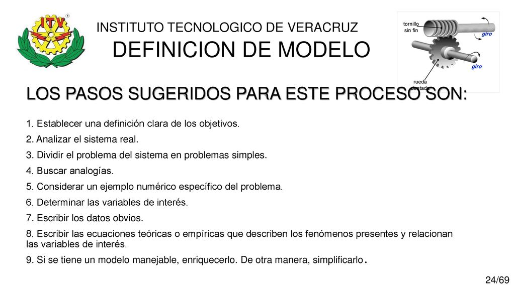 DEFINICION DE MODELO LOS PASOS SUGERIDOS PARA ESTE PROCESO SON: