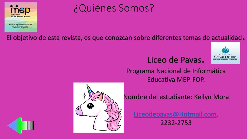 ¿Quiénes Somos Liceo de Pavas.