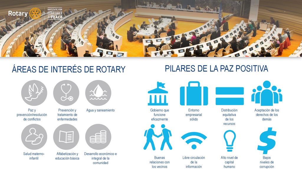 ÁREAS DE INTERÉS DE ROTARY PILARES DE LA PAZ POSITIVA