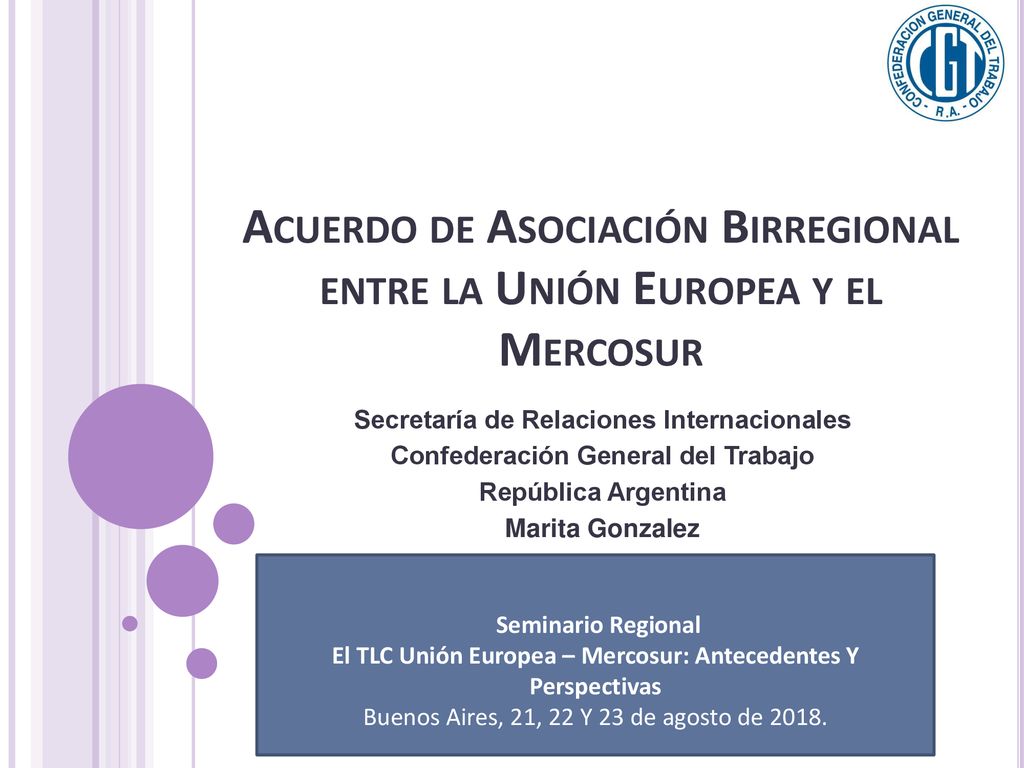 Acuerdo de Asociación Birregional entre la Unión Europea y el Mercosur