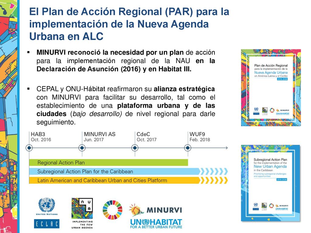 El Plan de Acción Regional (PAR) para la implementación de la Nueva Agenda Urbana en ALC