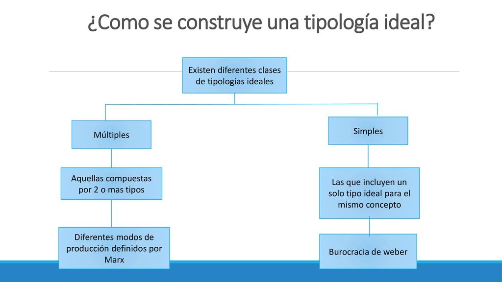 ¿Como se construye una tipología ideal