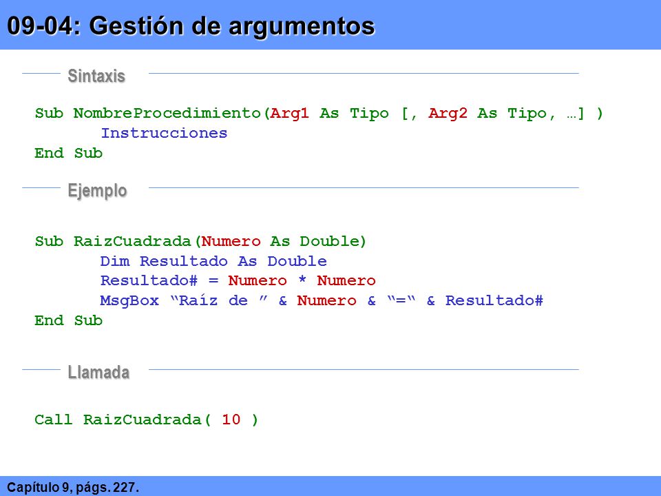 09-04: Gestión de argumentos