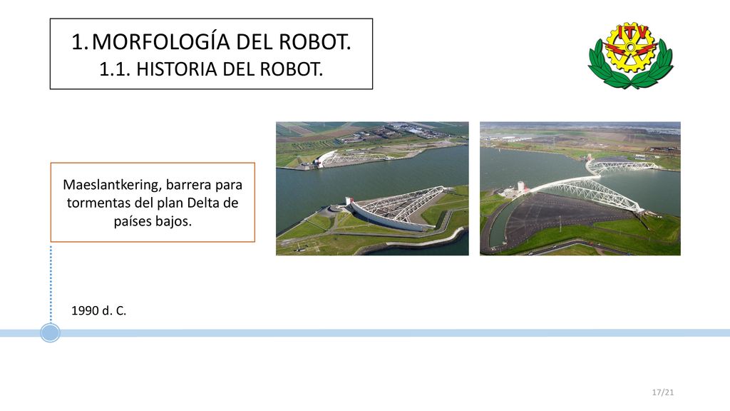 Maeslantkering, barrera para tormentas del plan Delta de países bajos.