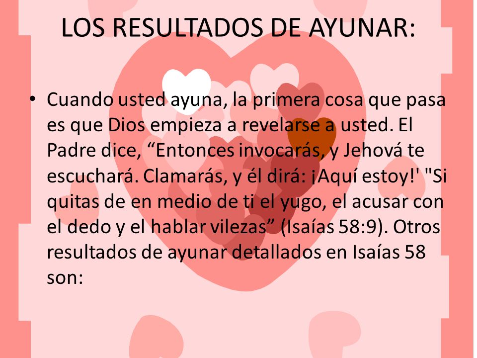 LOS RESULTADOS DE AYUNAR: