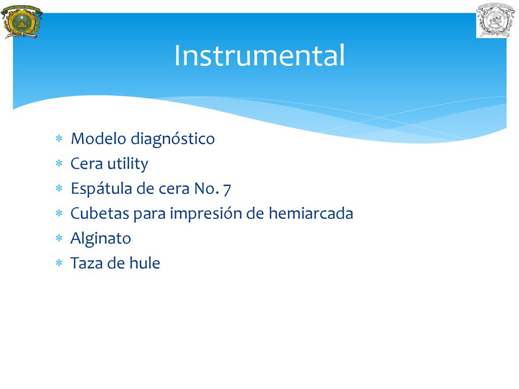 Instrumental Modelo diagnóstico Cera utility Espátula de cera No. 7