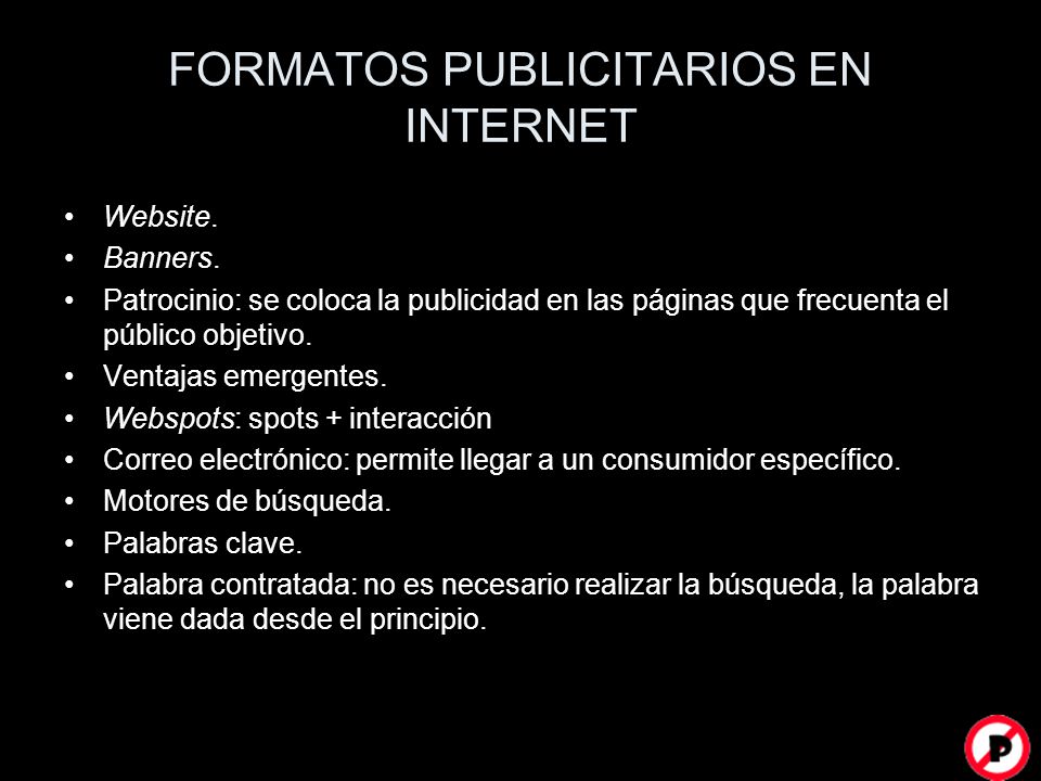 FORMATOS PUBLICITARIOS EN INTERNET