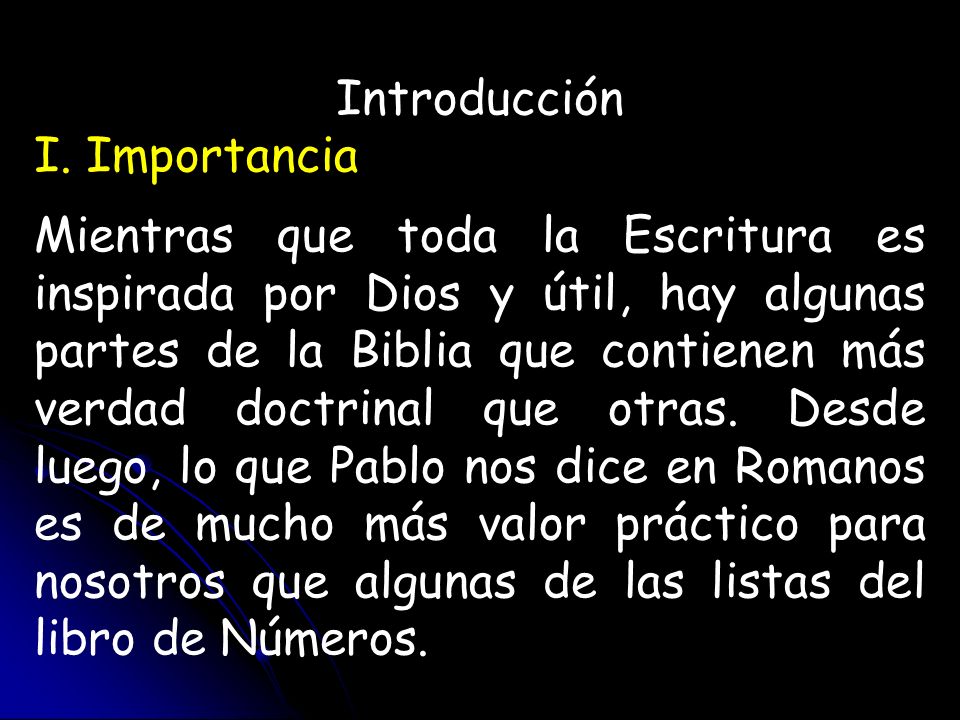 Introducción I. Importancia.