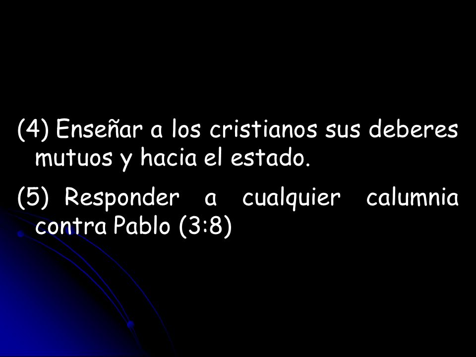 Enseñar a los cristianos sus deberes mutuos y hacia el estado.