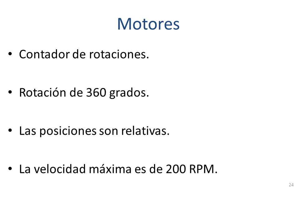Motores Contador de rotaciones. Rotación de 360 grados.