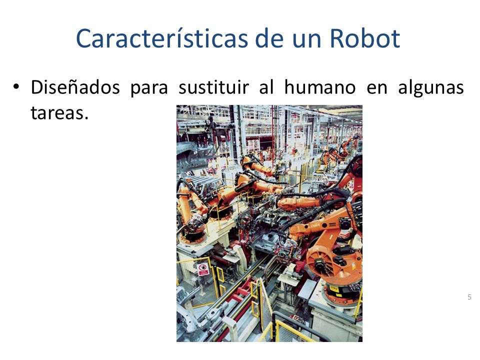 Características de un Robot