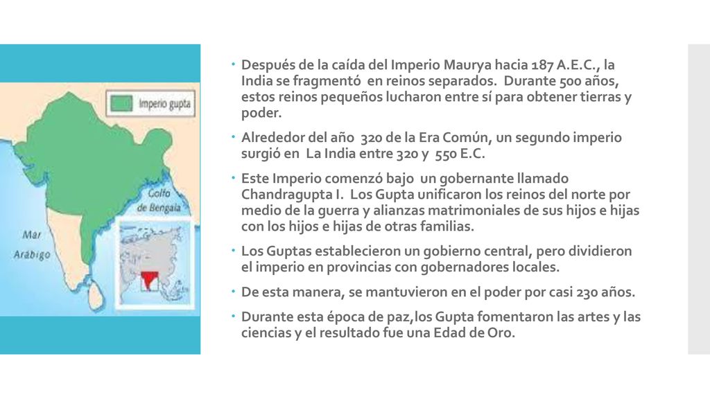 Después de la caída del Imperio Maurya hacia 187 A. E. C