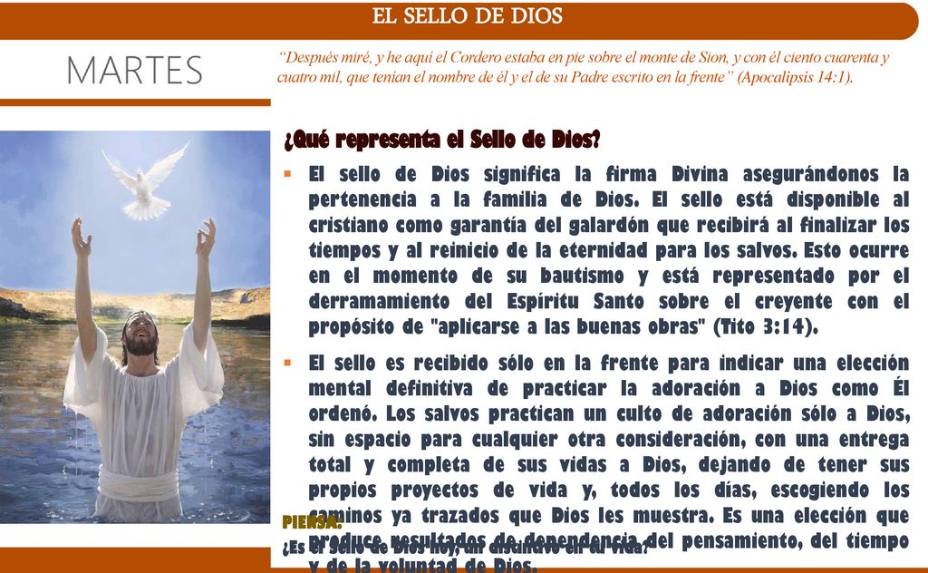EL SELLO DE DIOS ¿Qué representa el Sello de Dios