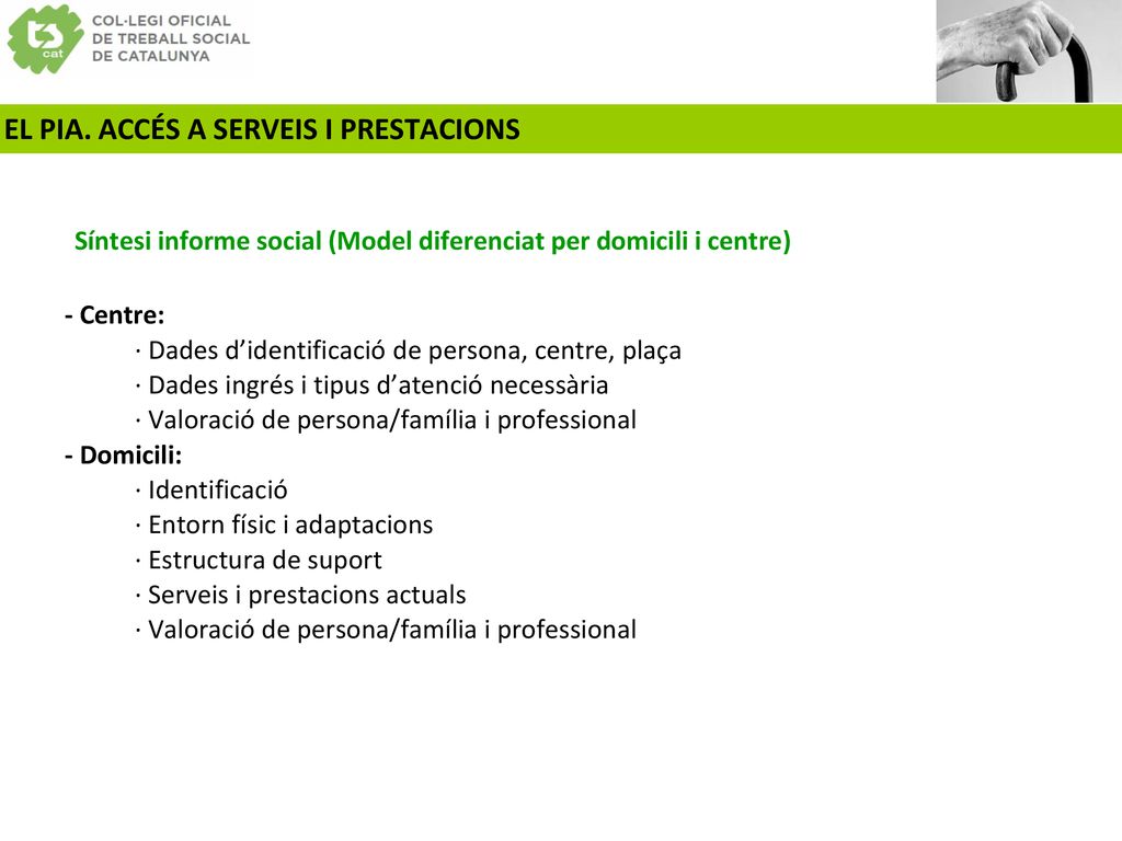 Síntesi informe social (Model diferenciat per domicili i centre)