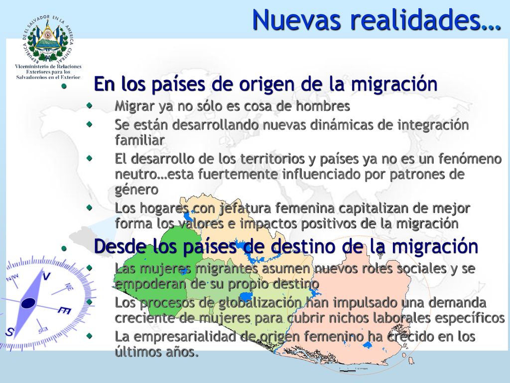 Nuevas realidades… En los países de origen de la migración