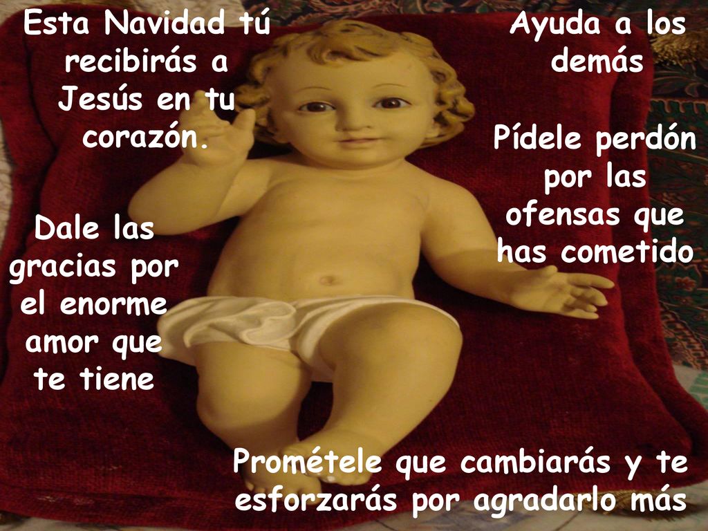 Esta Navidad tú recibirás a Jesús en tu corazón. Ayuda a los demás