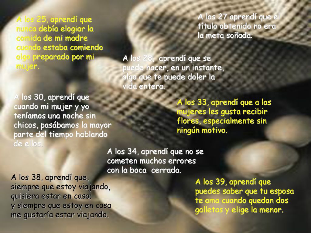 A los 27 aprendí que el título obtenido no era