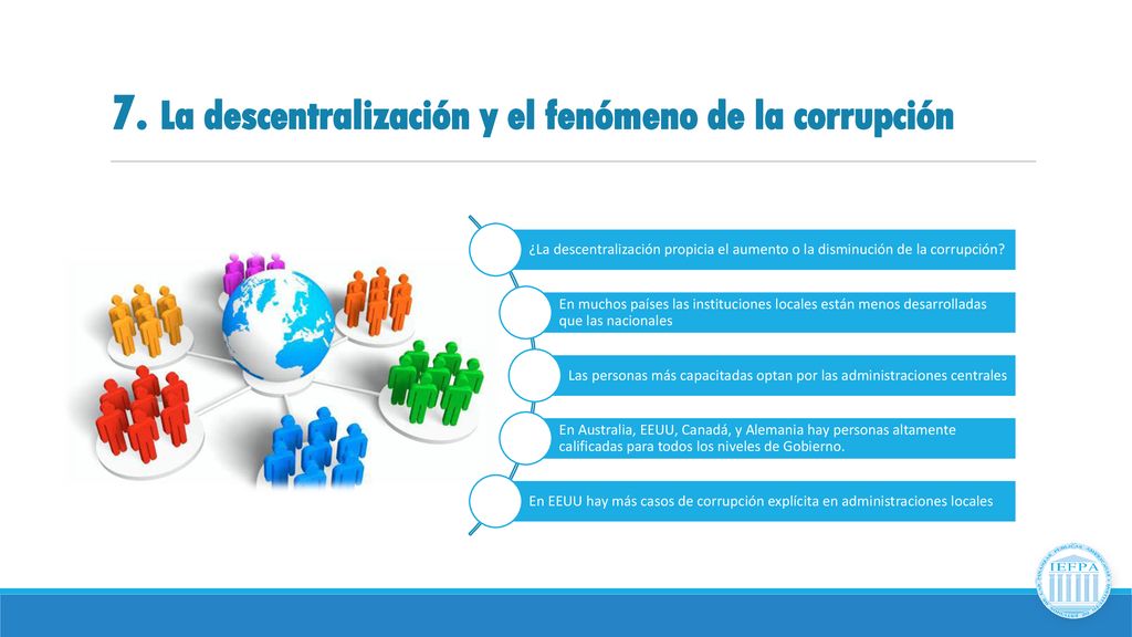 7. La descentralización y el fenómeno de la corrupción