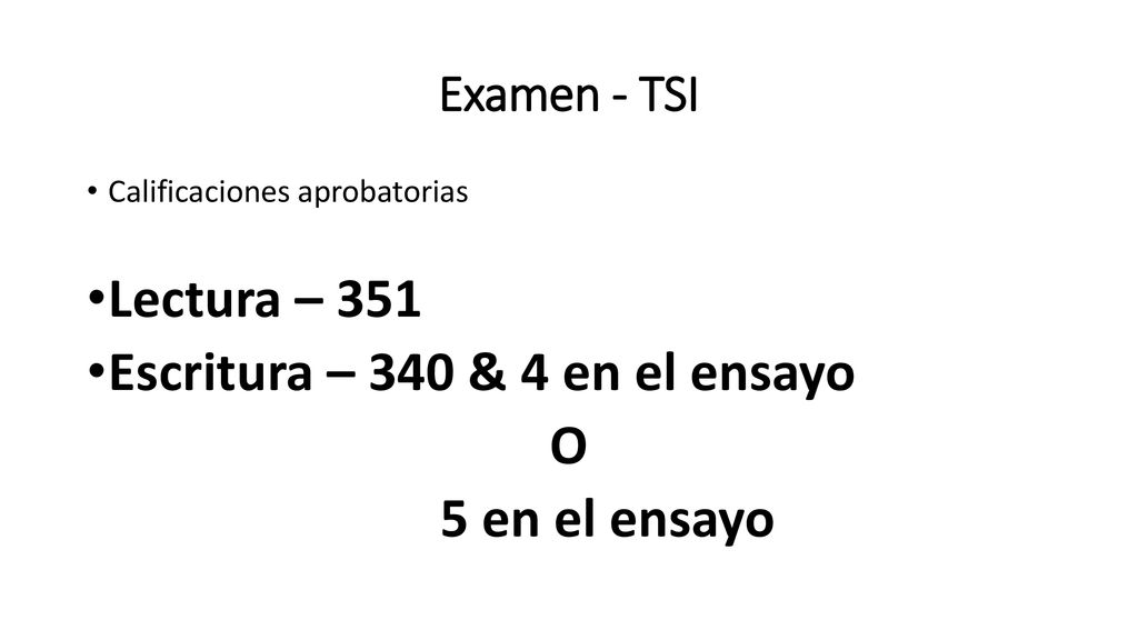 Escritura – 340 & 4 en el ensayo O 5 en el ensayo